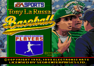 Заставка игры Tony La Russa Baseball